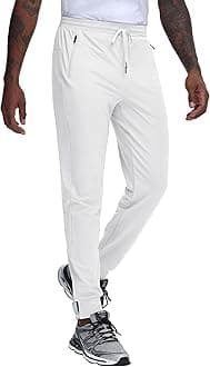 JWM Regular/Tall Mens Athletic Joggers Lightweight Workout Running Gym Training Pants Tapered Sweatpant