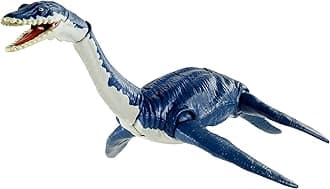 Jurassic World Toys Plesiosaurus Savage Strike Dinosaur Action Figure, Smaller Size, Attack Move Iconic to Species, Movable Arms & Legs, Great Gift for Ages 4 Years Old & Up