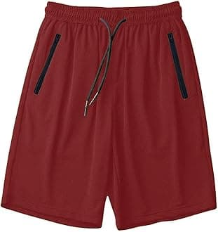 Men's Thin Ice Silk Quick Dry Shorts Casual Drawstring Elastic Waist Stretch Yoga Running Short Pants with Pockets