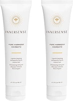 INNERSENSE Organic Beauty - Natural Pure Harmony Hairbath Shampoo | Cleansing, Detoxifying, For Oily Scalp | Non-Toxic, Cruelty-Free, Clean Haircare (2 Pack - 2 fl oz | 59.1 mL each)
