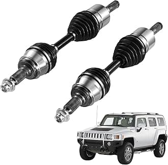 VEVOR CV Axle Shaft Assembly, 2 Pieces Front Left & Right Side (Driver and Passenger Side), Automotive Replacement CV Joint Axles Pair Compatible with 2006-2010 Hummer H3, Alloy Steel & Carbon Steel