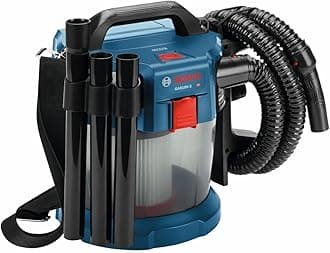 BOSCH GAS18V-3N 18V Cordless Wet Dry Vacuum, 2.6 Gallon Portable Shop Vac & Dust Extractor with HEPA Filter (Bare Tool)