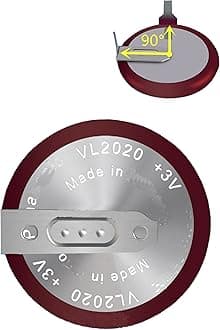 Replacement for VL2020 Battery for BMW E46 E60 E92 3 328 330 X5 Keyless Entry Remote Control Smart Car Key Fob Shell (90 Degree Leg)