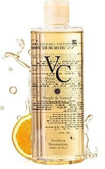 VC Toner, Refreshing Hydrating Rejuvenating Wet Compress Moisturizing Water Lotion, Korean VC Toners, Deeply Hydrate, Enhance Skin Elasticity, Korean Skin Care, for All Skin Types (VC Toner, 500ml)