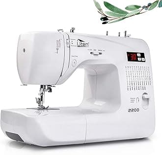 Portable Sewing Machine, Computerized Sewing Machine with 60 Unique Integrated Stitches and 8 Eyelets