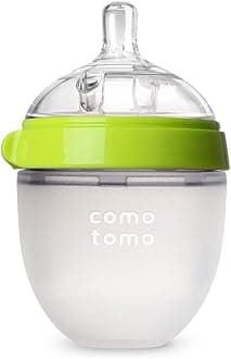 Comotomo Natural Feel Baby Bottle (150 ml, Green)