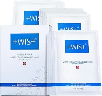 +WIS+ Intensive Hydrating Natural Face Masks 24 EA | Hyaluronic Acid & Collagen | Tend Skin, Sensitive Skin Safe | Pore Minimizing, Elasticity Boost | Dehydrated Skin Repair | Galentines Gifts Bulk