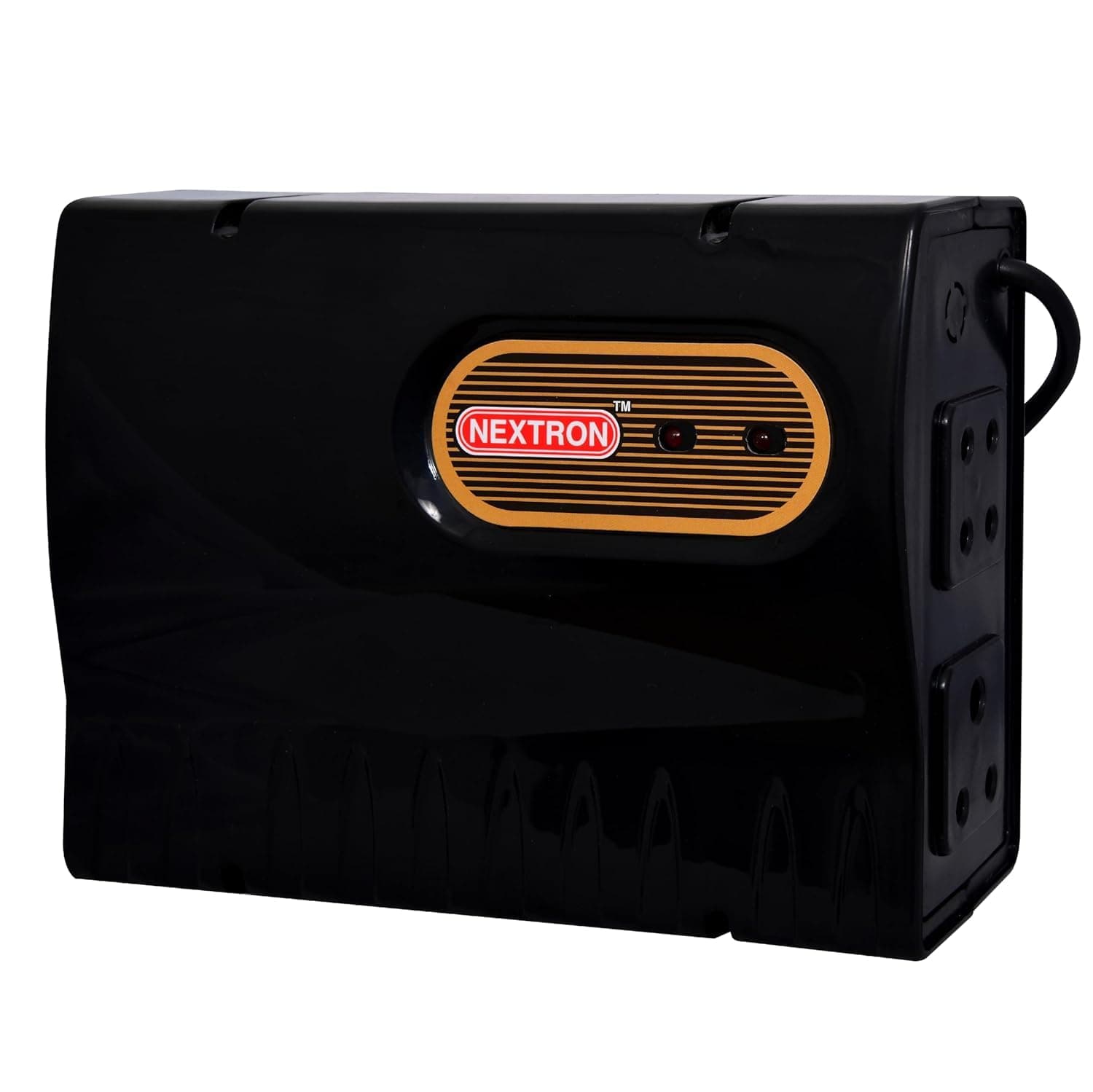 Voltage Stabilizer for Smart LED TV for 32/43/55 inchs+ Set Top Box+Home Theater System/Gaming Console (Black)(90-290Vwith 5 Years Warranty, ((90-290V)) (Range 90-290V)