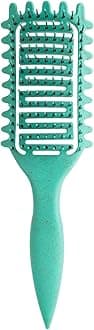 Curl Defining Brush,2024 Best Curly Hair Brush,Vented Hair Brush for Detangling, Shaping and Defining Curls For Women and Men Less Pulling (Green)