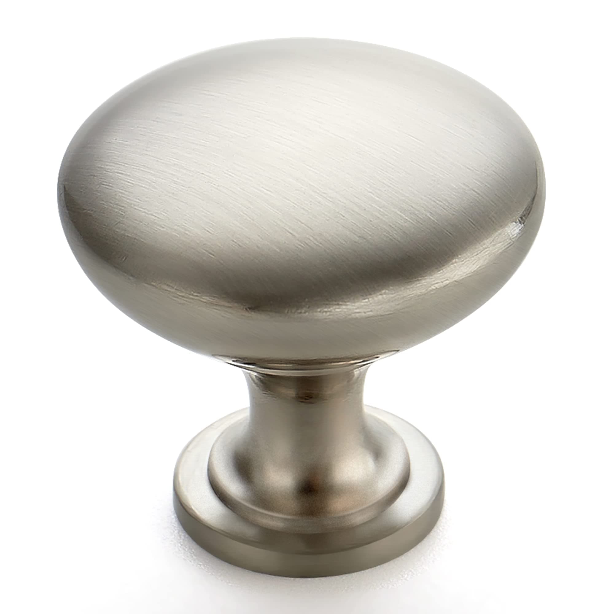 Ravinte 30 Pack Brushed Nickel Round Zinc Cabinet Knobs for Kitchen Bathroom Closet Dresser Cabinets and Drawers