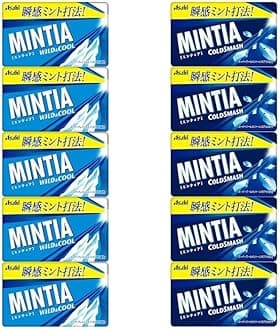 10 Mintia Assortment flavors Japanese Mint Tablet Candy (5 Wild and Cool 5 Cold Smash)