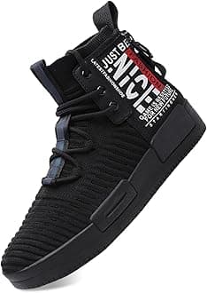 Men’s High Top Fashion Sneaker Casual Slip on Walking Shoes for Men