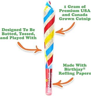 Meowijuana | Birthjays Bundle | Birthjays Catnip Joints and Get Lit Cake | Promotes Play and Cat Health | Includes Organic Catnip | Feline and Cat Lover Approved