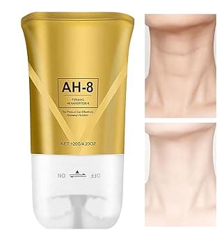 AH-8 Firming Neck Cream,4.23oz Natural Neck Firming Rolling Cream,Tighten Lift Neck Cream With Double Roller,Massage Neck Tighteningcream Neckcream,Lifting And Moisturizing And Nourishing
