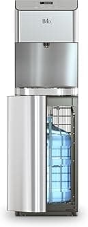 Moderna Bottom Load Water Cooler Dispenser - Tri-Temp, Adjustable Temperature, Self-Cleaning, Touch Dispense, Child Safety Lock, Holds 3 or 5 Gallon Bottles, Digital Display and LED Light