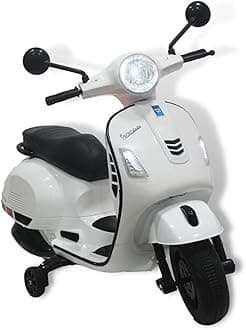 JNCreations VES-pa Kids Ride On Scooter | Replica Electric Scooter for Kids (White)