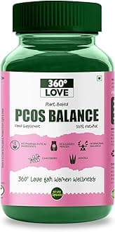 Plant-Based PCOS Balance Supplement for Women Wellness | Hormonal Balance | 60 Vegetarian Capsules