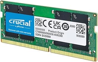 Crucial RAM 32GB DDR4 3200MHz CL22 (or 2933MHz or 2666MHz) Laptop Memory CT32G4SFD832A