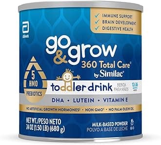 Go & Grow 360 Total Care by Toddler Nutritional Drink With 5 HMOs, Powder, 24-oz Can