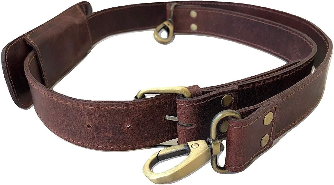 Brown Leather Shoulder Strap
