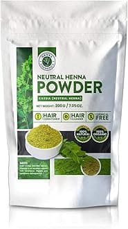 Natural Henna Hair Color Dye, 100% Pure Henna Powder for Hair Growth Organic (200g/7.05 ounce, Colorless)