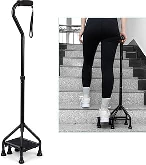 MMingo Adjustable Stair Climbing Assist Cane for Seniors, Step Stair Walking Aid, Stability Walking Sticks and Mobility on Stairs, Walk Up and Down Stairs Assist Devices, Non-Slip Stair Assist Aid
