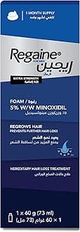 Regaine Men 5% Foam (60g), Advanced Hair Regrowth Treatment for Men, Clinically Proven Minoxidil Formula to Help Regrow Hair and Thicken Thinning Hair, Single Pack