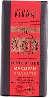 VivaniOrganic Chocolate | Dark Marzipan Amaretto | 10 x 100G