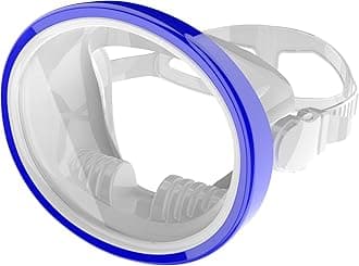 Diving Mask Scuba Mask Spearfishing Mask Freediving Water Mask Tempered Glass Oval HD Anti-Fog Scuba Goggles for Adults