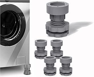 VazzLox Height Adjustable Anti Vibration Pads for Washing Machine Support, Dryer Shock and Noise Cancelling Pad, Anti-Walk Vibration Absorber Washer Foot Pad, Anti-Slip Rubber Leveling Feet Stabilizer