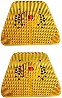 Home Exercise Acupressure Power Relief MAT (Yellow) Pack of 2