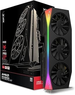 XFX Mercury AMD Radeon RX 9070XT OC Gaming Edition with RGB 16GB GDDR6, HDMI 3xDP, AMD RDNA™ 4 (RX-97TRGBBBA)