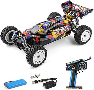 WLtoys 124007 Brushless RC Cars, 1:12 Scale Remote Control Car, 4WD 75km/h High Speed Racing Car, 2.4GHz All Terrain Off Road RC Truck RTR with Metal Chassis for Adults