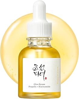 Glow Serum Propolis and Niacinamide Hydrating Facial Soothing Moisturizer for Uneven Skin Tone Korean Skin Care 30ml 1 fl.oz