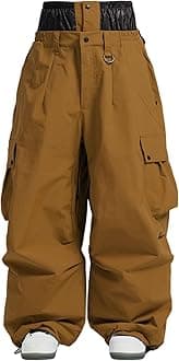 Men Women Baggy Snowboard Pants Ski Snow Pants Insulated Waterproof Winter Outdoor Loose Fit