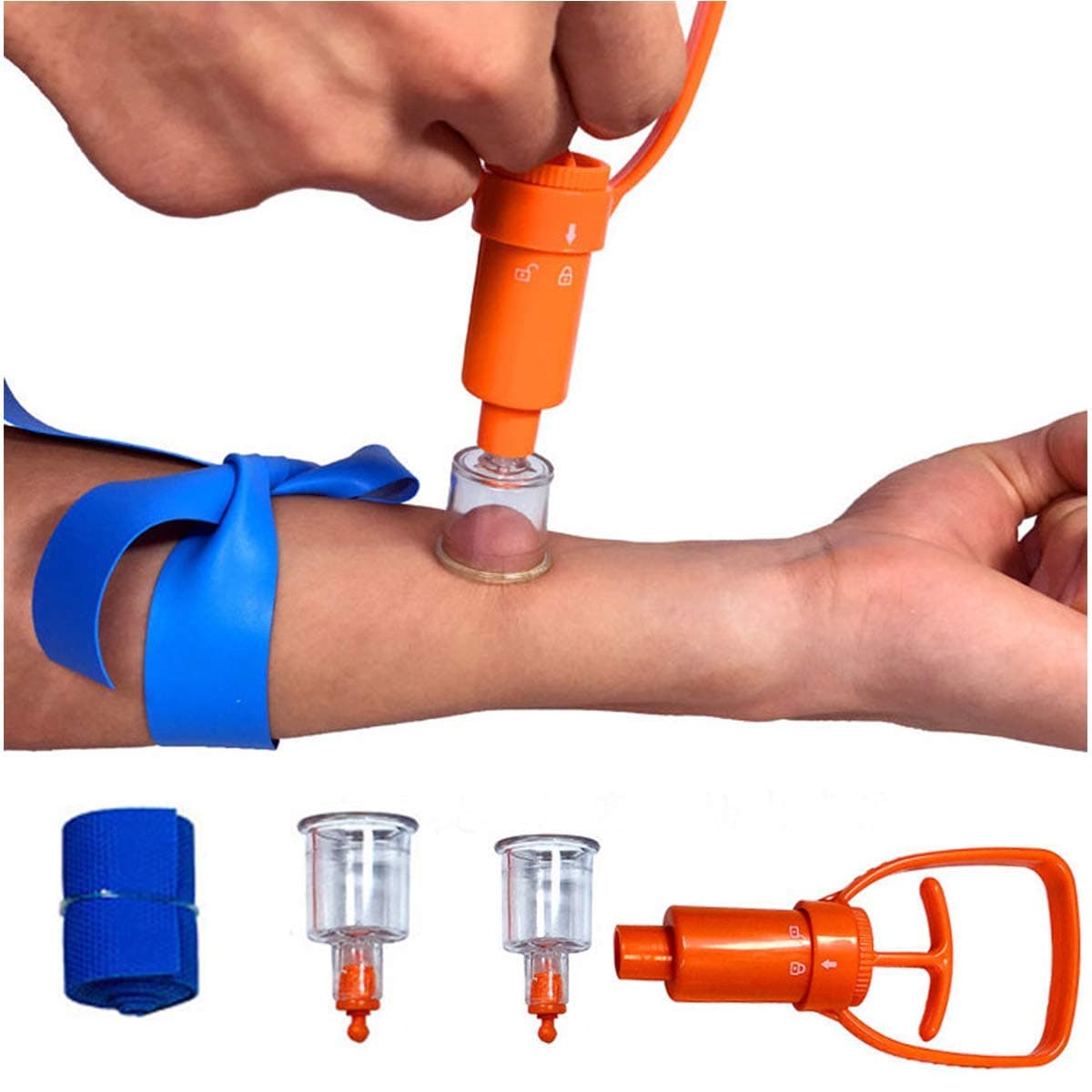 Insect Bee Sting Snake Bug Bite Kit Venom Extractor Suction Pump First Aid Safety Tool Fast Emergency for Hiking Backpacking Camping