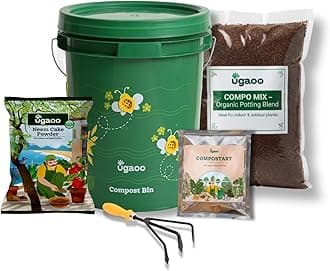 Ugaoo Home Compost Bin to Convert Kitchen Waste Into Fertilizer, 20 Litre (Set Of 1)