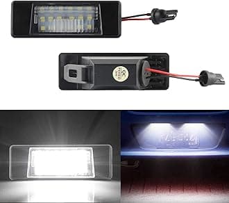 2pcs Number Plate Lights Compatible with Nissa-n Juke Versa Versa Note NV200 X-Trail Rogue Sport only Infinit-i Q50, LED License Number Plate Lights