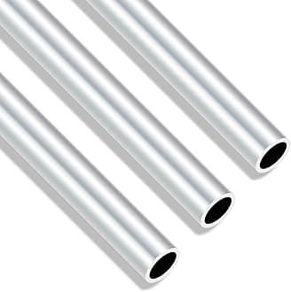 6063 Aluminium Round Tubes, 15mm OD 12mm ID 300mm Length 1.5mm Wall Seamless Straight Aluminium Tubing Pipe(3PCS)