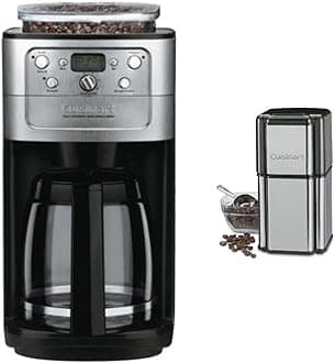 Cuisinart DGB-700BC Grind-and-Brew 12-Cup Automatic Coffeemaker, Brushed Chrome/Black