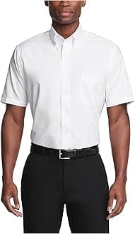 Men's Men's Short Sleeve Oxford Dress Shirt Dress Shirt (Pack of 1)