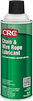 CRC-3050 Chain and Wire Rope Lubricating Spray, (Net Weight: 10 oz) 16oz Aerosol,Clear/Light Amber