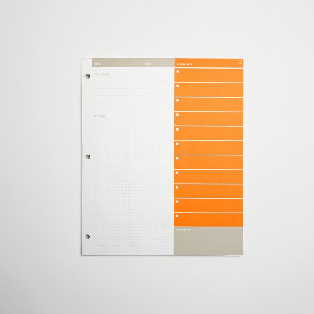 Behance Action Method, Action Pad (Orange) Office Product