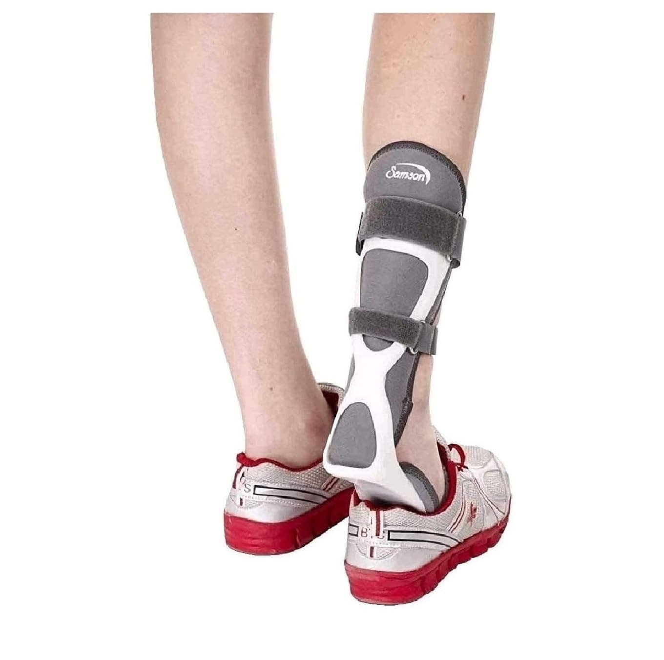 SAMSON Plastic Orthotics Light Weight Thin Wall Construction Footdrop Splint For Effective Support For Women And Men (Left Leg, Size: Small, 5-6)