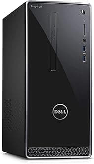 Dell Inspiron Tower Computer PC with Intel Quad Core i7-7700, 16GB RAM, 128GB SSD + 1TB HDD, NVIDIA GeForce GTX 1050, HDMI, WIFI, DVD-RW, Windows 10 Pro
