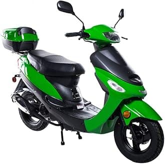 50cc Gas Street Legal Scooter ATM50-A1 Scooter Green