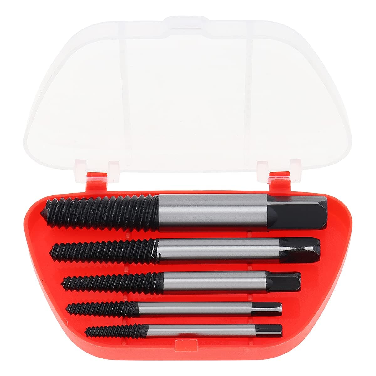 – OriGlam 5PCS Screw Extractor Easy Out Set Drill Bits, Guide Broken Damaged Bolt Remover Tools Kit Set 3-19mm