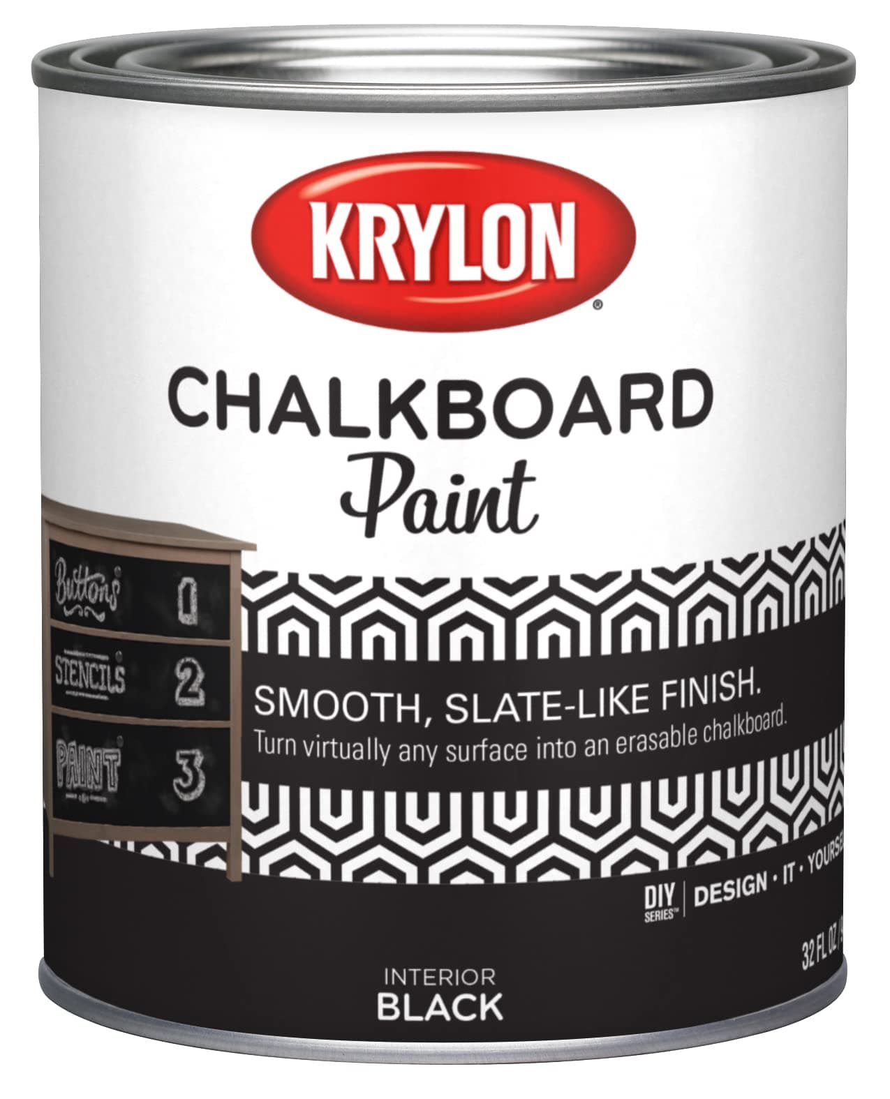Chalkboard Paint Interior Black