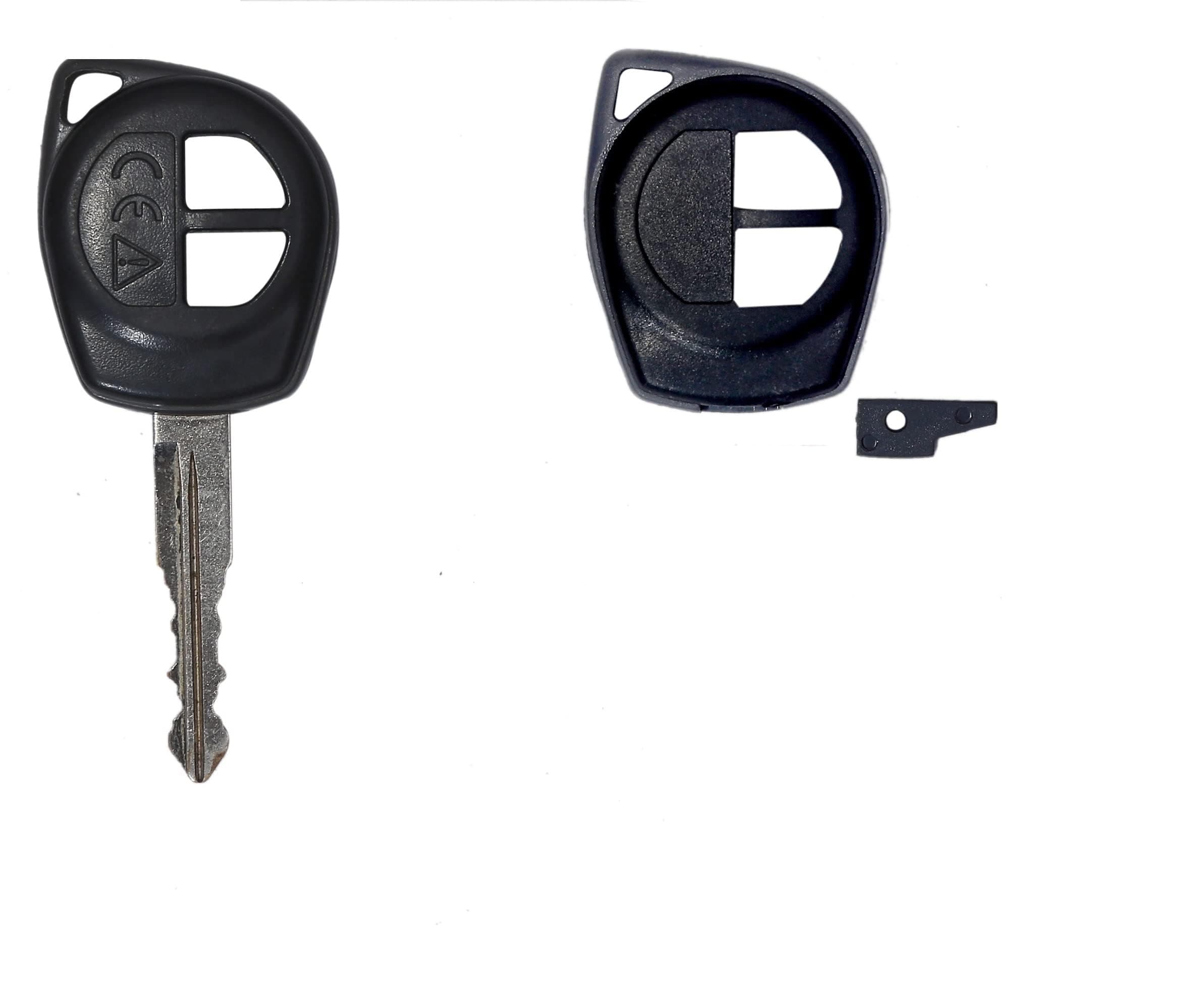 ABUNDANCE Replacement Key Shell Compatible for Maruti Suzuki 2 Button Key for Baleno, Brezza, Ciaz, New ertiga, Celerio, Scross, XL6, Swift, Dezire (Shell Without Key)(no Key Cutting Required).