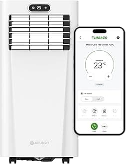 – Meaco MeacoCool Pro Series 7000 Portable Air Conditioner - Wi-Fi enabled with Meaco App, Low Energy, Low Noise, Free Flexible Window Kit